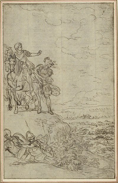 Studio per "La Pharsale" di Lucain, Canto VII da Hubert Francois Gravelot