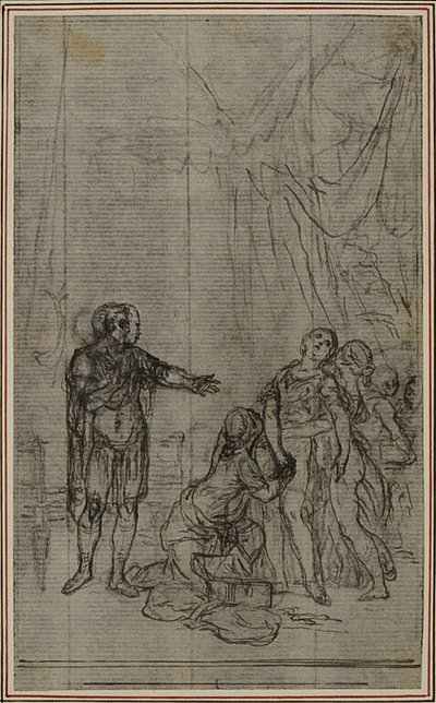 Studio per "La Pharsale" di Lucain, Canto V da Hubert Francois Gravelot