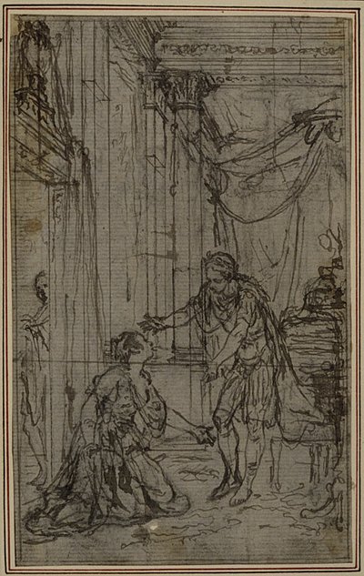 Studio per "La Pharsale" di Lucain, Canto X da Hubert Francois Gravelot