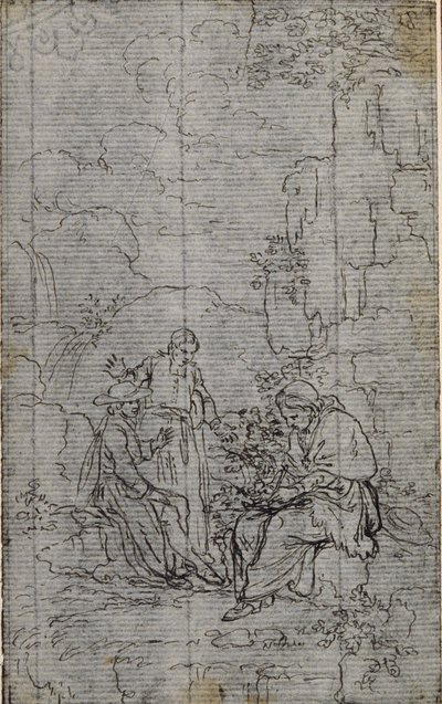 Studio per la vignetta della "Vie du Venerable don Juan de Palafox" dell