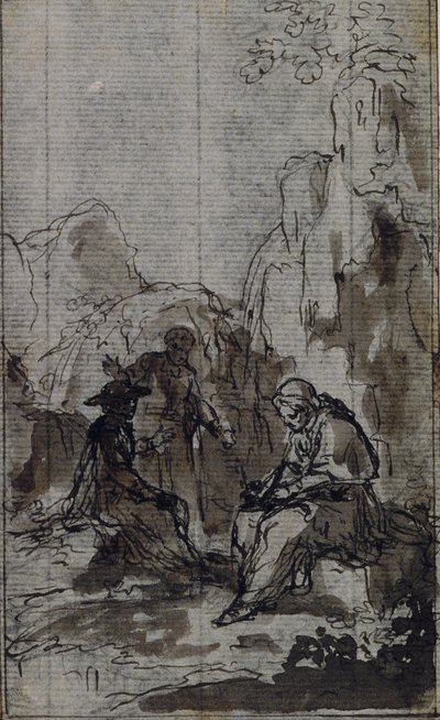 Studio per la vignetta della "Vie du Venerable don Juan de Palafox" dell
