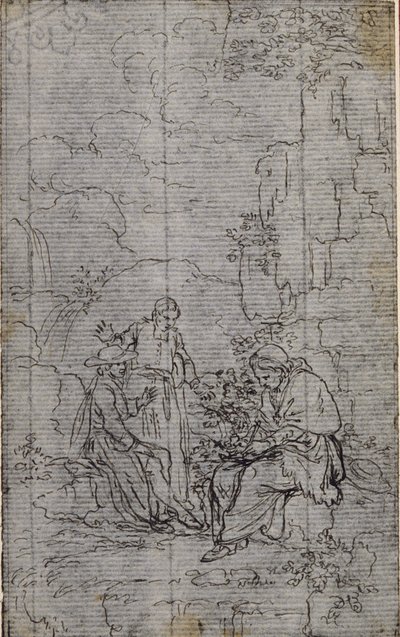 Studio per la vignetta della "Vie du Venerable don Juan de Palafox" dell