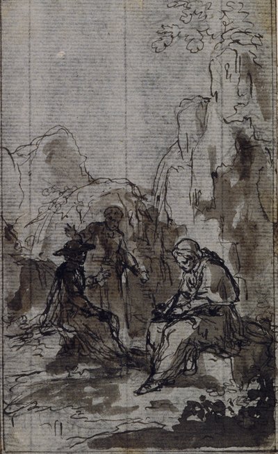 Studio per la vignetta della "Vie du Venerable don Juan de Palafox" dell