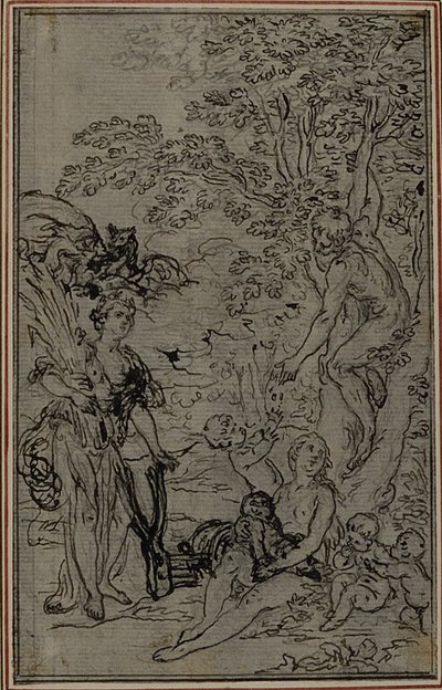 Studio per la vignetta del "De la Nature des Choses" di Lucrezio, Vol. II, Libro V da Hubert Francois Gravelot