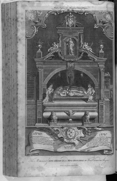 Il monumento a Enrico II e Riccardo I nell
