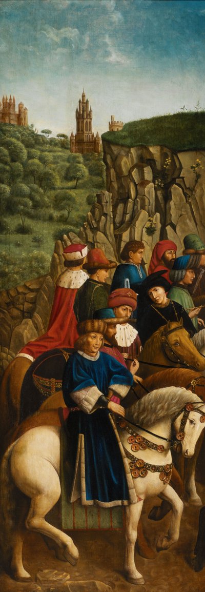 I giudici giusti, pannello inferiore sinistro del Polittico di Gand da Hubert & Jan van (1390 1441) (after) Eyck