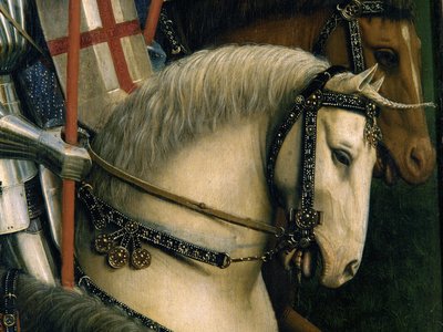 (dettaglio) dei Cavalieri di Cristo, dal Polittico di Gand da Hubert & Jan van (1390 1441) Eyck