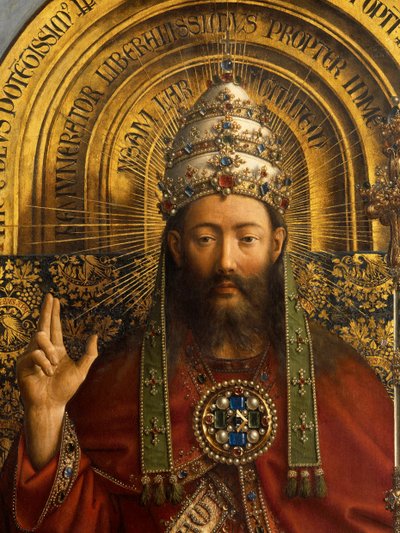 Dio Padre (dettaglio) da Hubert & Jan van (1390 1441) Eyck