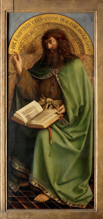 San Giovanni Battista (dettaglio) da Hubert & Jan van (1390 1441) Eyck