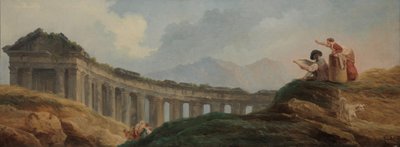 Una colonnata in rovina da Hubert Robert