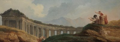 Una colonnata in rovina da Hubert Robert