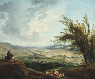 Un vasto paesaggio vicino a Parigi da Hubert Robert