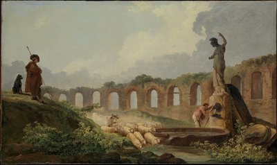 Acquedotto in rovina da Hubert Robert