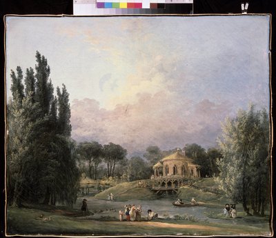 In un parco da Hubert Robert