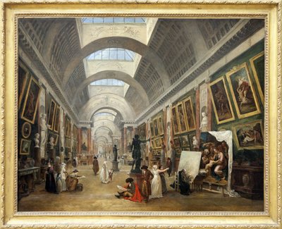 Progetto della Grande Galerie du Louvre 1796 da Hubert Robert