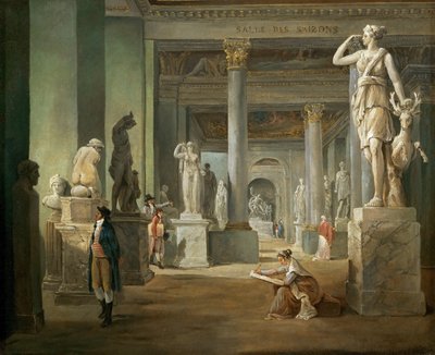 La sala delle Stagioni al Louvre da Hubert Robert