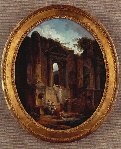 Paesaggio con rovine da Hubert Robert