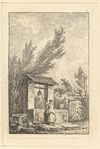 Il pozzo da Hubert Robert