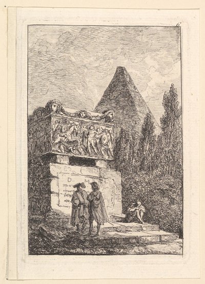 Il sarcofago da Hubert Robert
