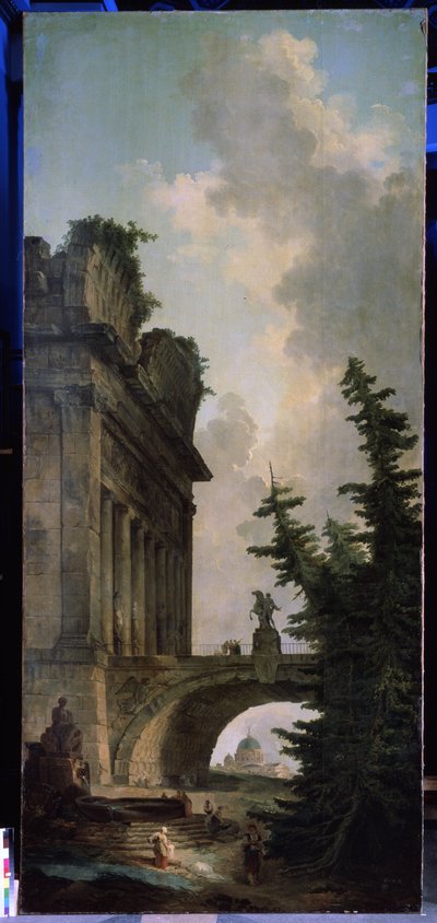 Il vecchio ponte da Hubert Robert