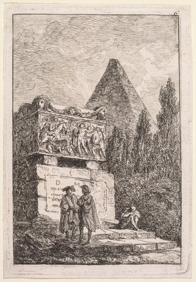 Le Serate di Roma: Il Sarcofago da Hubert Robert
