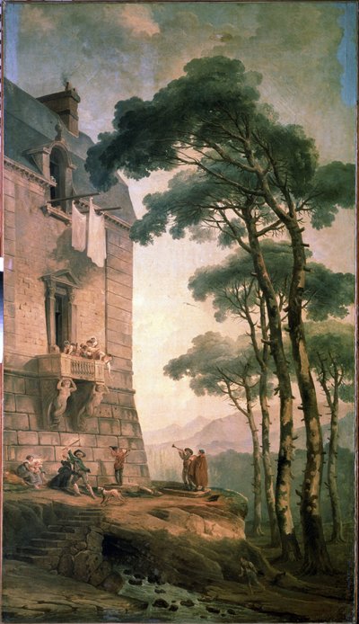 I musicisti da Hubert Robert