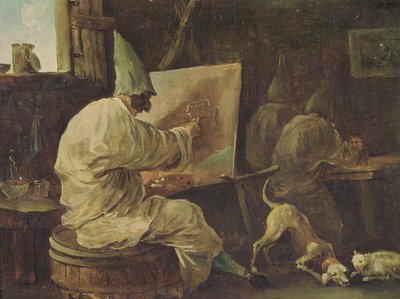 Buffoni pittori da Hubert Robert