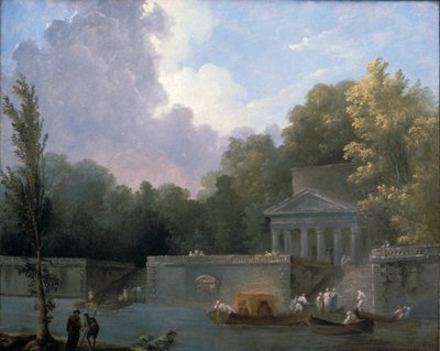 Scena del parco da Hubert Robert