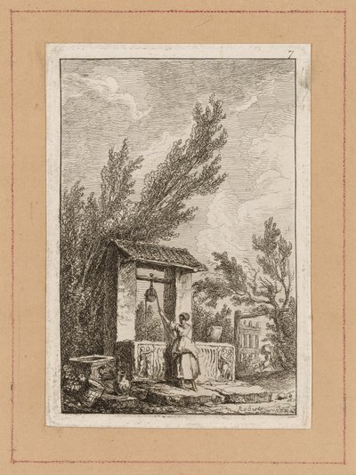 Tavola Sette da Sere a Roma da Hubert Robert