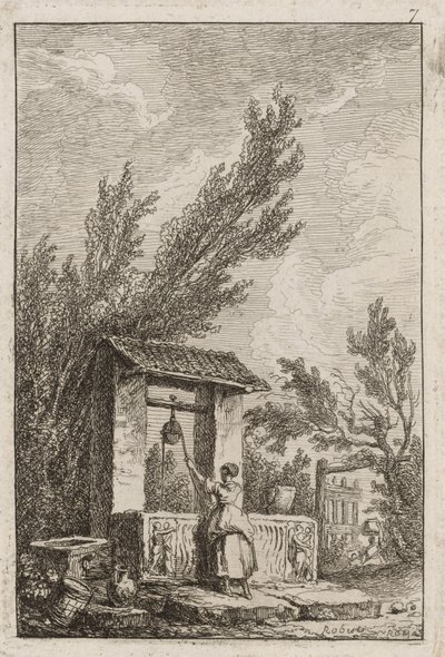 Tavola Sette da Sere a Roma da Hubert Robert