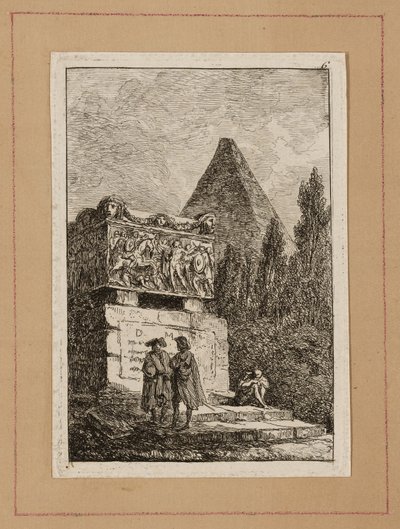 Tavola sei da Sere a Roma da Hubert Robert