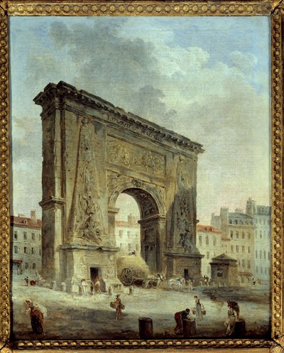 Porte Saint Denis (Veduta della città di Parigi) da Hubert Robert