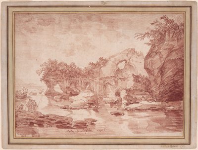 Rovine sul mare presso Napoli: la "Scola di Virgilio" da Hubert Robert