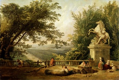 Rovina di una terrazza in un parco, c1780 da Hubert Robert