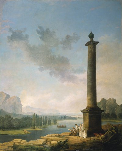 La colonna da Hubert Robert