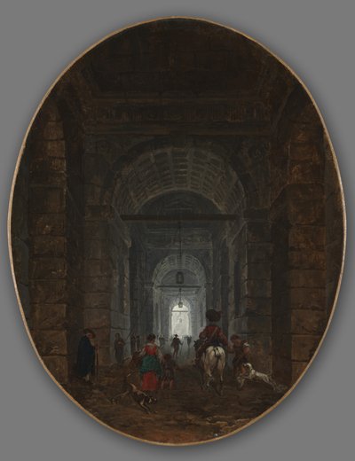La grotta di Posillipo da Hubert Robert