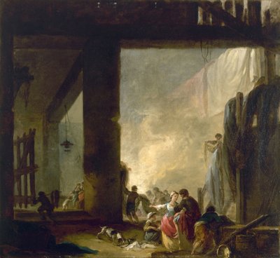La lavanderia da Hubert Robert