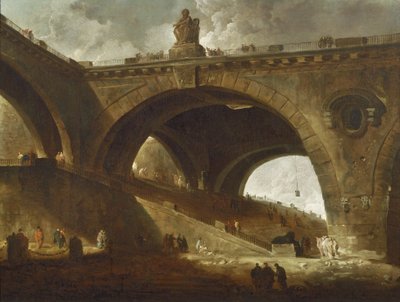 Il Vecchio Ponte da Hubert Robert
