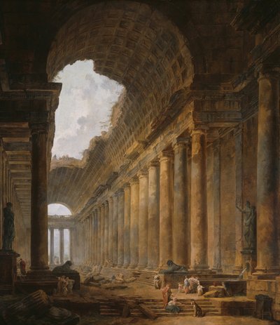 Il vecchio tempio da Hubert Robert
