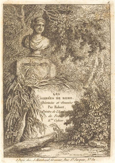 Il busto del ritratto da Hubert Robert
