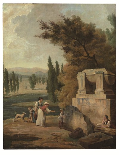 Il parco di Ermenonville da Hubert Robert