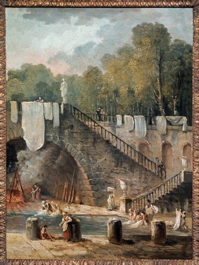 Il lavaggio da Hubert Robert