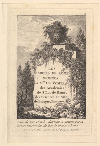 Titolo, Les Soirées de Rome da Hubert Robert