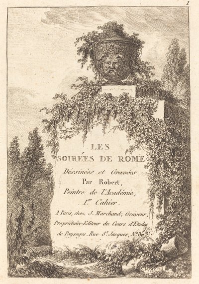 Pagina del titolo da Hubert Robert