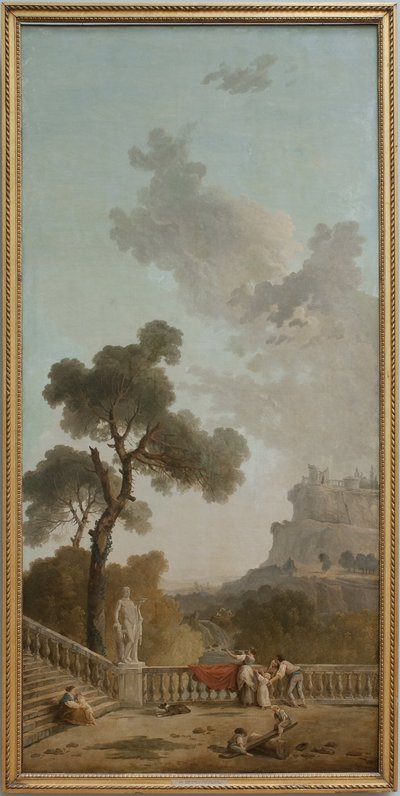 Vista da una terrazza da Hubert Robert