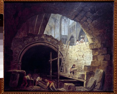 Violazione delle cantine dei re nella Basilica di Saint Denis nell