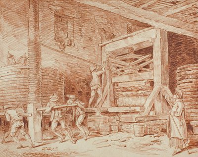 Torchio da vino da Hubert Robert