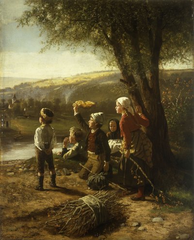 Chiamando il traghetto, 1871 da Hubert Salentin