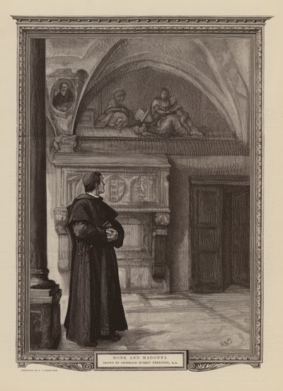 Monaco e Madonna da Hubert von (after) Herkomer