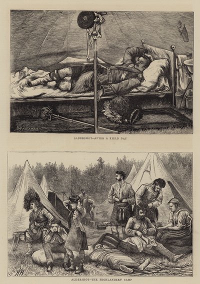 Aldershot, il campo degli Highlanders da Hubert von Herkomer